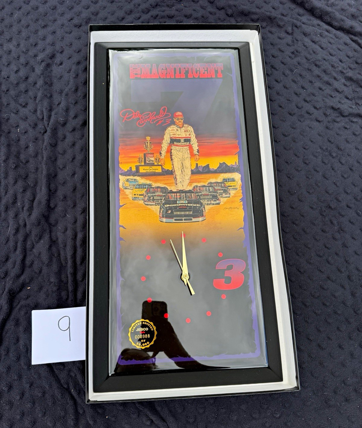 Dale Earnhardt The Magnificent 7 Jebco Limited Edition Wall Clock 1989 #000988