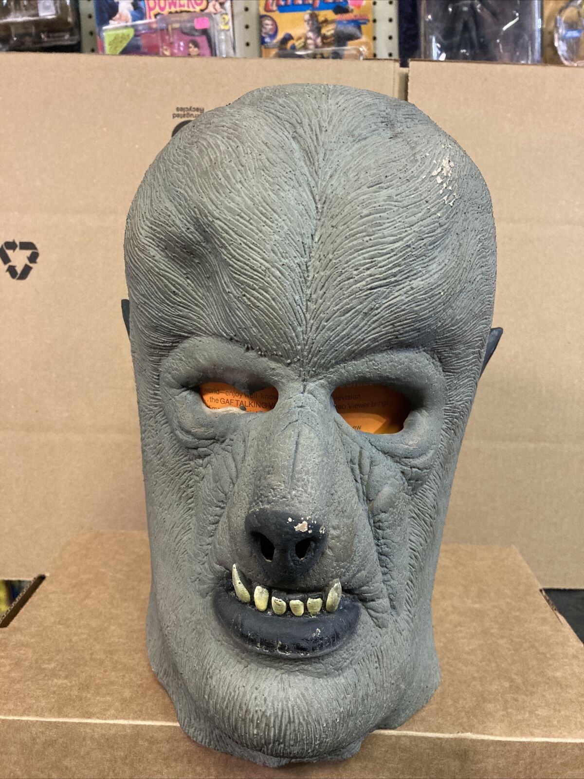 1995 Illusive Concept The Wolfman Silver Screen Display Mask Vintage Horror