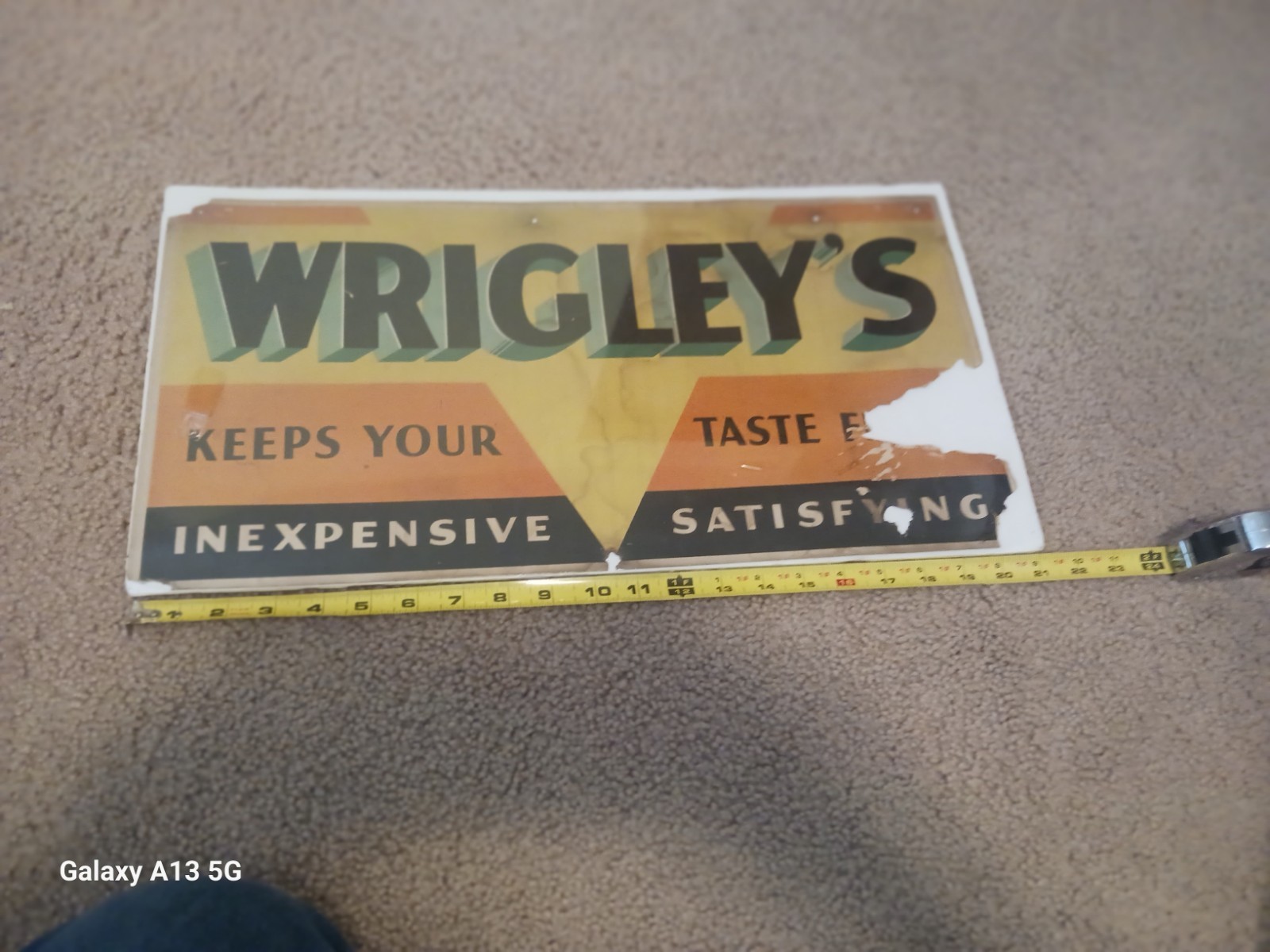 Vintage 1920's 30's Wrigley’s LITHO Advertising Rare And Scarce L@@k