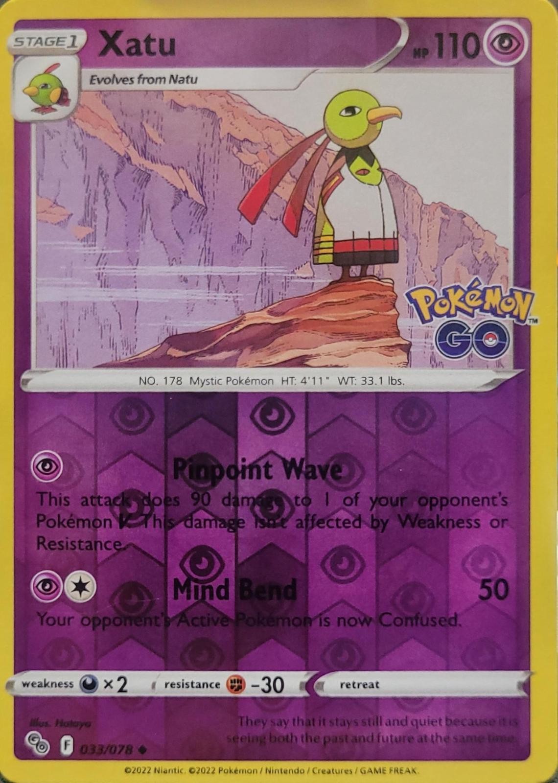 Xatu Reverse Holofoil PGO 033/078 U LP