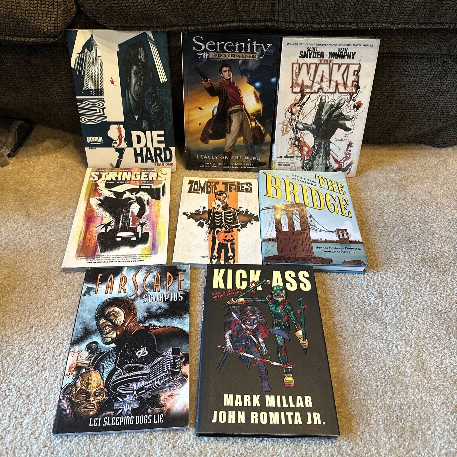 Lot Of 8 Independent Graphic Novels HC TPB ICON Boom - Kick-Ass, Farscape C8