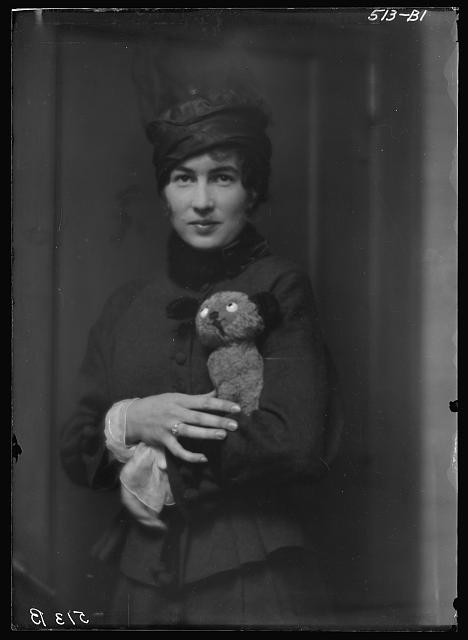 Photo:Helen Hamilton ca. 1913 Portrait with Teddy Bear