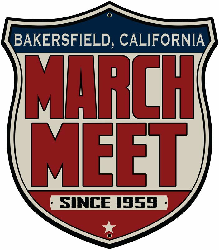 BAKERSFIELD CA MARCH MEET SHIELD SHAPED 16\ BAKERSFIELD CA MARCH MEET SHIELD SHAPED 16\