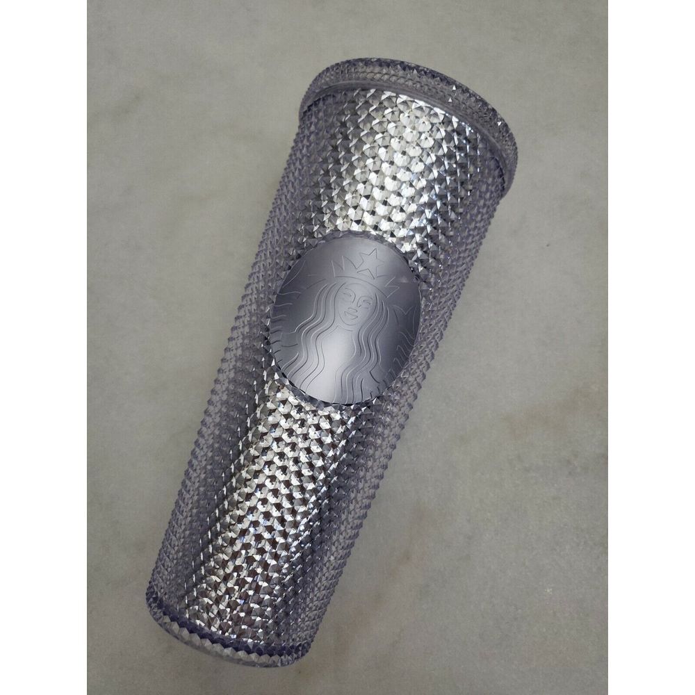New Starbucks Clear Diamond Crystal Studded 24 oz Cold Cup Tumbler New Starbucks Clear Diamond Crystal Studded 24 oz Cold Cup Tumbler