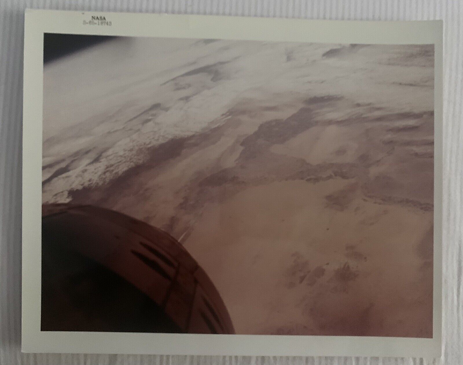 Vintage NASA Numbered Orbital Photograph Gemini - GT-3  Blue Text  A Kodak Paper