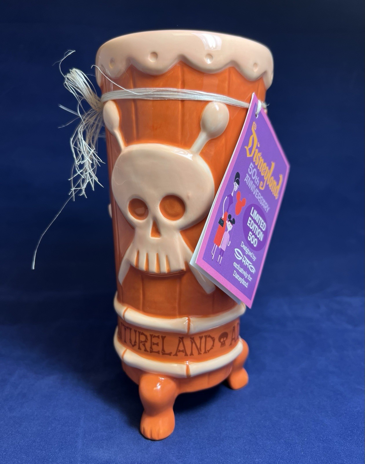 **RARE** SHAG Josh Agle ~ SIGNED Disneyland 50th Anniversary TIKI MUG ~ LE 500