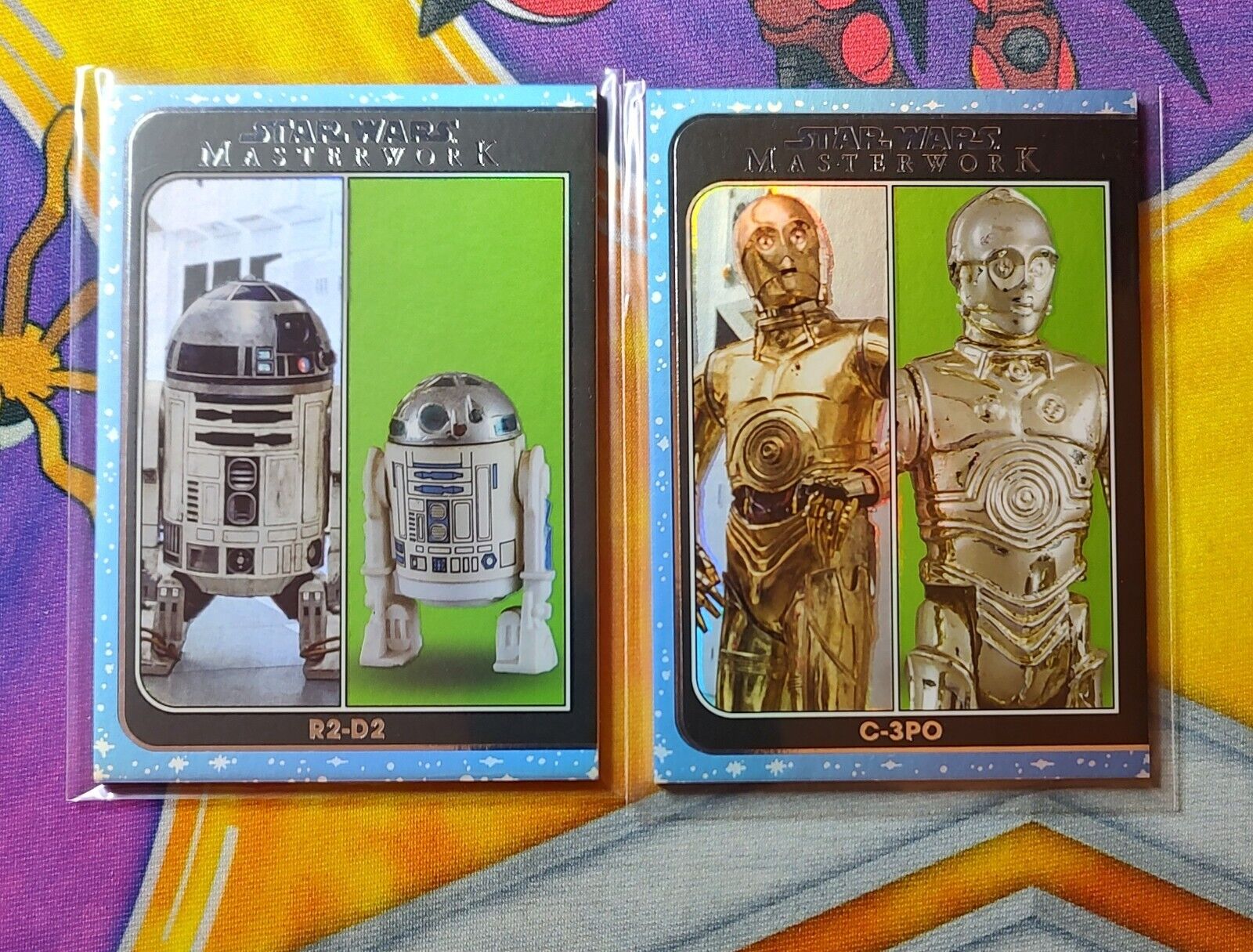 2021 Topps Star Wars Masterwork /299 R2-D2 / C-3PO Out Of The Box Insert Cards