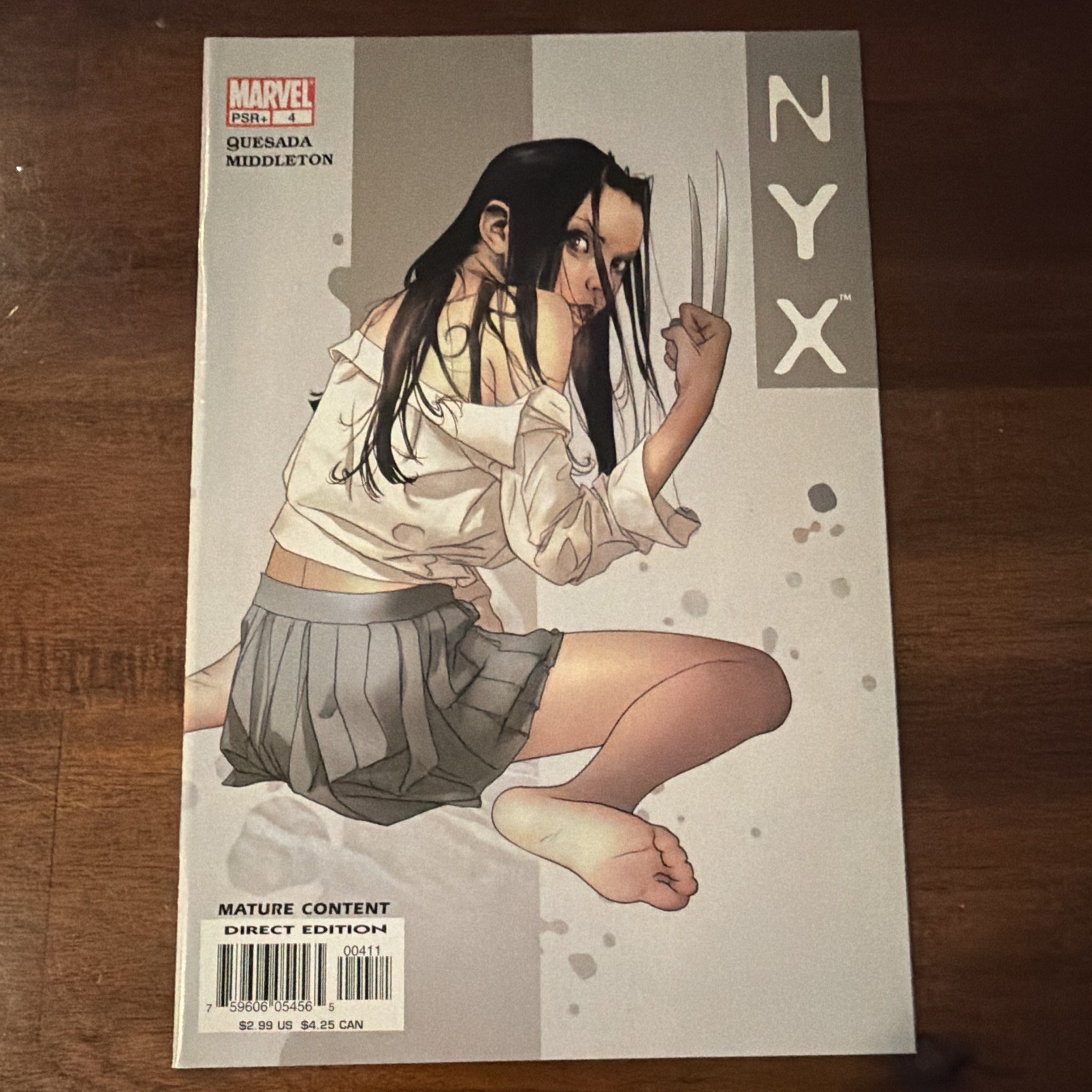 Marvel NYX #4 2004 1st app of Tatiana, 2nd app. of Laura Kinney (X-23) Marvel NYX #4 2004 1st app of Tatiana, 2nd app. of Laura Kinney (X-23)