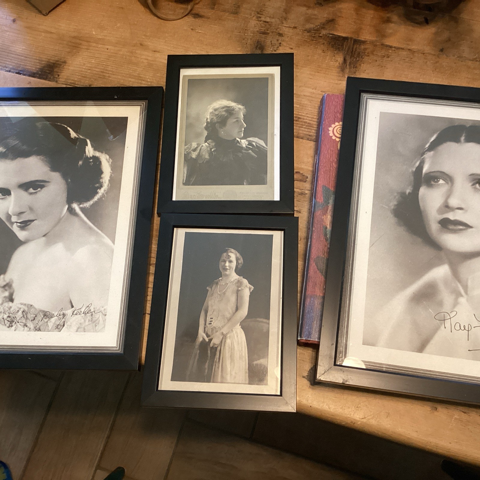 LOT Autographed Studio Photos, MOVIE STARS Kay Francis, Ruby Keeler, Plus 2 More