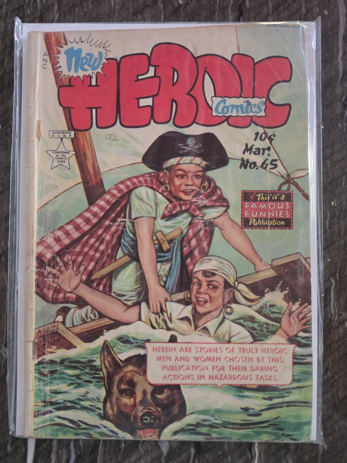 Famous Funnies New Heroic Comics #65 Golden Age Eastern Color 1951 GD-VG 