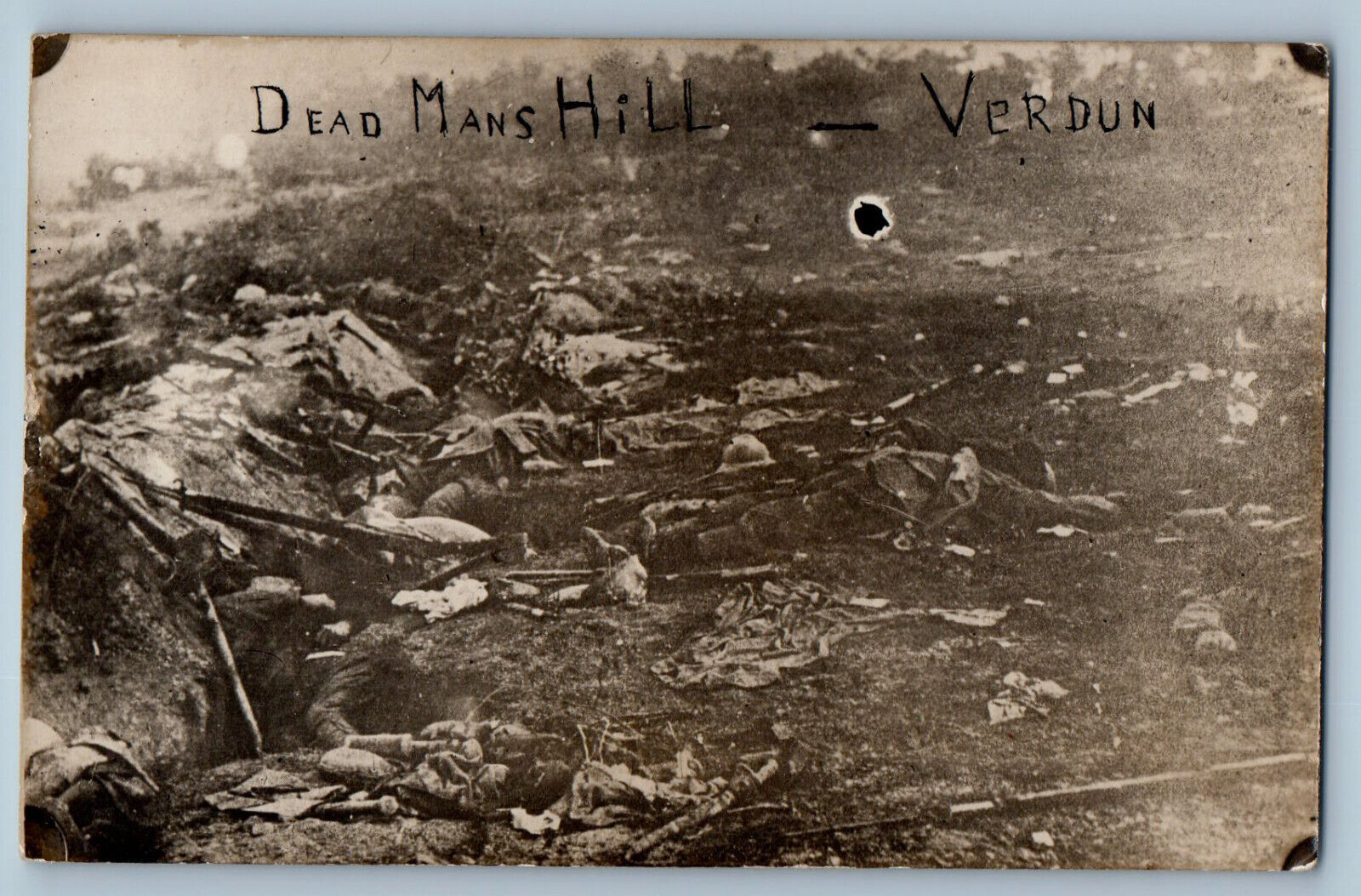Meuse Grand Est France Postcard Dead Mans Hill Verdun c1910 WW1 RPPC Photo