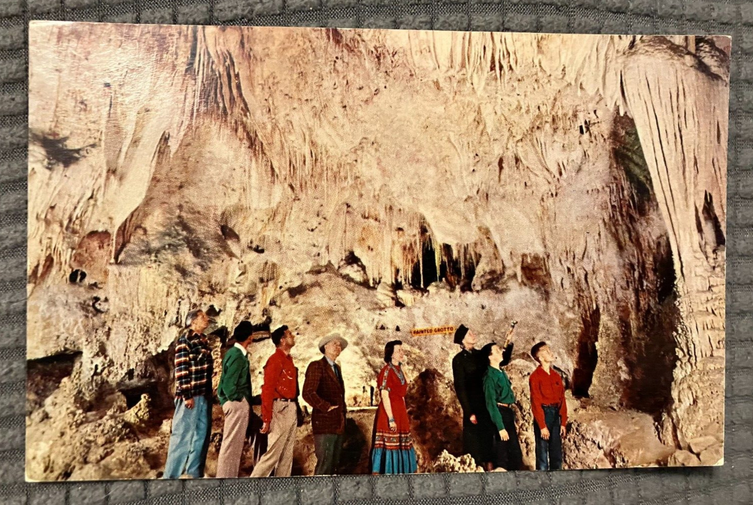 Vintage Postcard - Painted Grotto in Carlsbad Caverns National Park New Mexico