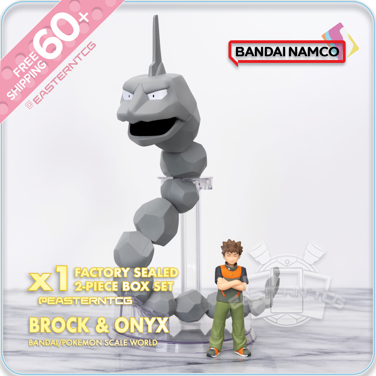 FIGURE Pokémon Scale World Brock & Onyx – New Box Set 🇺🇸 In stock