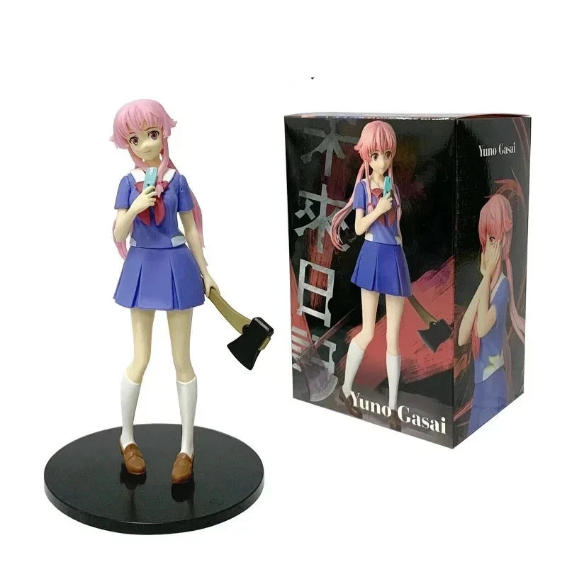17CM Yuno Gasai Future Diary Anime Figure PVC Collectible Statue Display Model 17CM Yuno Gasai Future Diary Anime Figure PVC Collectible Statue Display Model