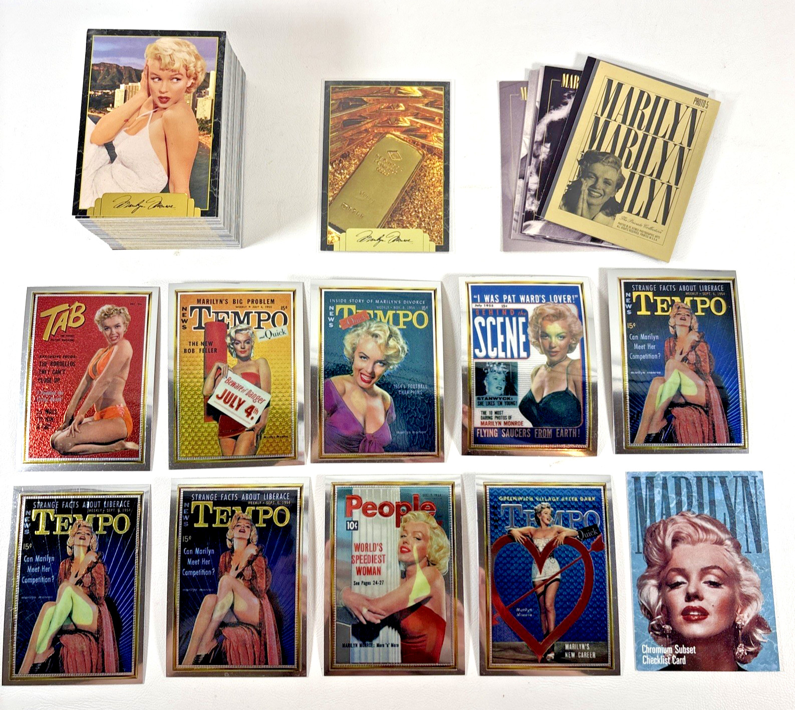 Marilyn Monroe 1995 MM II Set + 24 Kt Card + 18 Asstd 1993 MM Cards