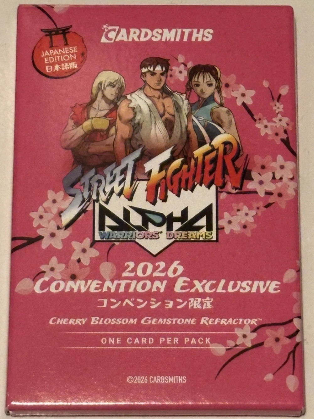 Cardsmiths Street Fighter Japanese Cherry Blossom Trading Cards Pack - SDCC 2026