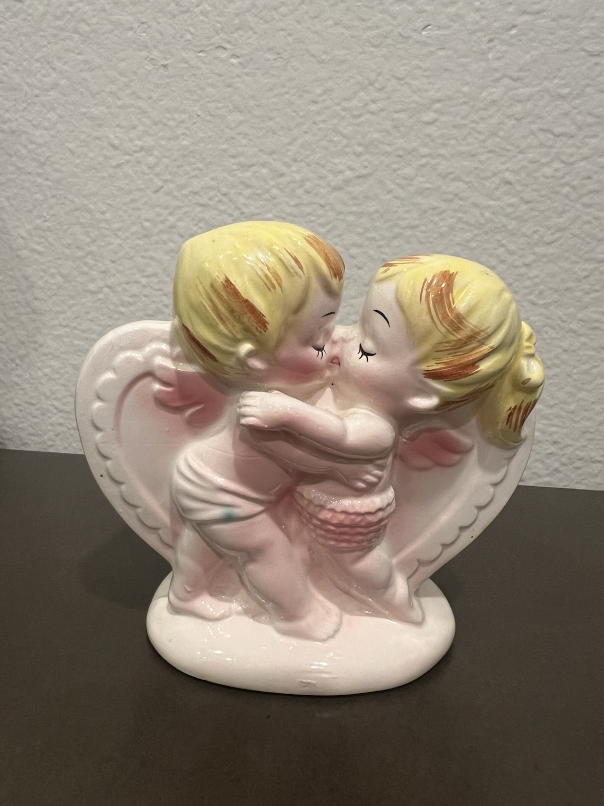 RARE Vintage Lefton PINK Valentines Planter