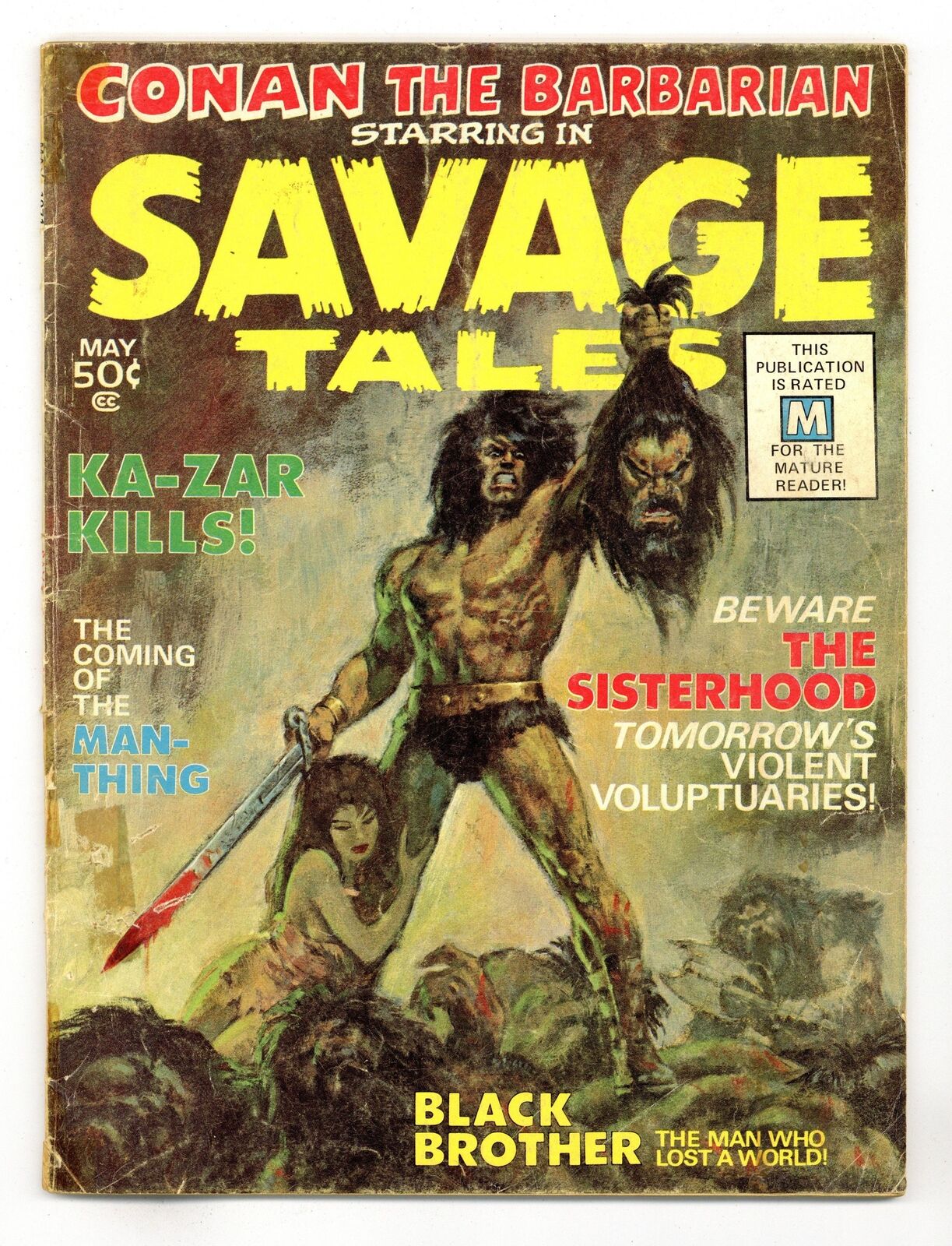 Savage Tales #1 GD+ 2.5 1971 1st app. Man-Thing