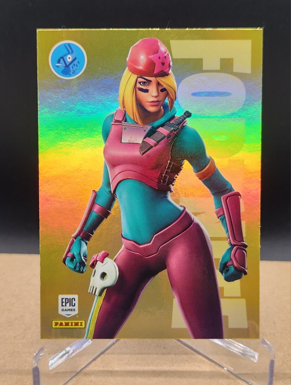 2021 Epic Games Fortnite - Skully - Gold Foil - Rare Outfit