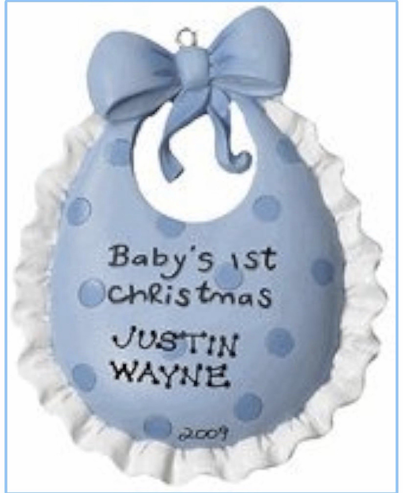 Personalized Baby’s First Christmas Baby Holiday Gift Personalized Tree Ornament