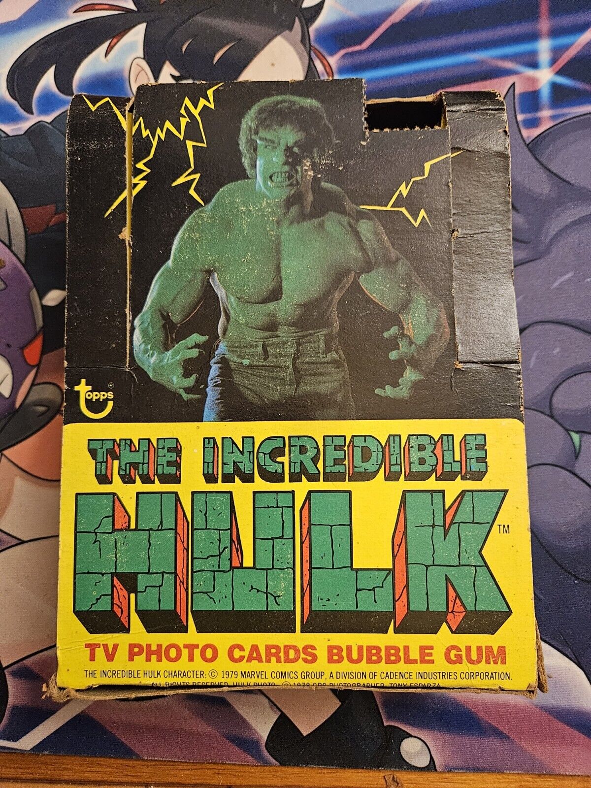 1978 Topps The Incredible Hulk Display Box Empty
