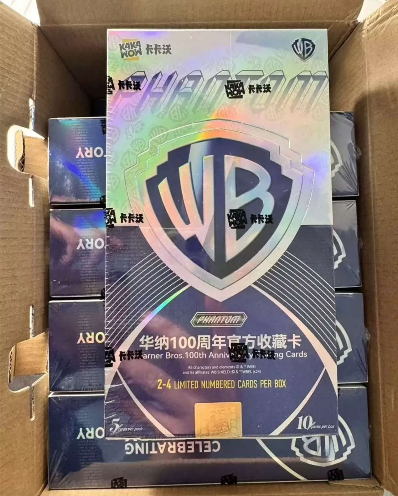 Kakawow 2024 PHANTOM Warner Bros 100 th Anniversary Trading Cards Box Sealed NEW