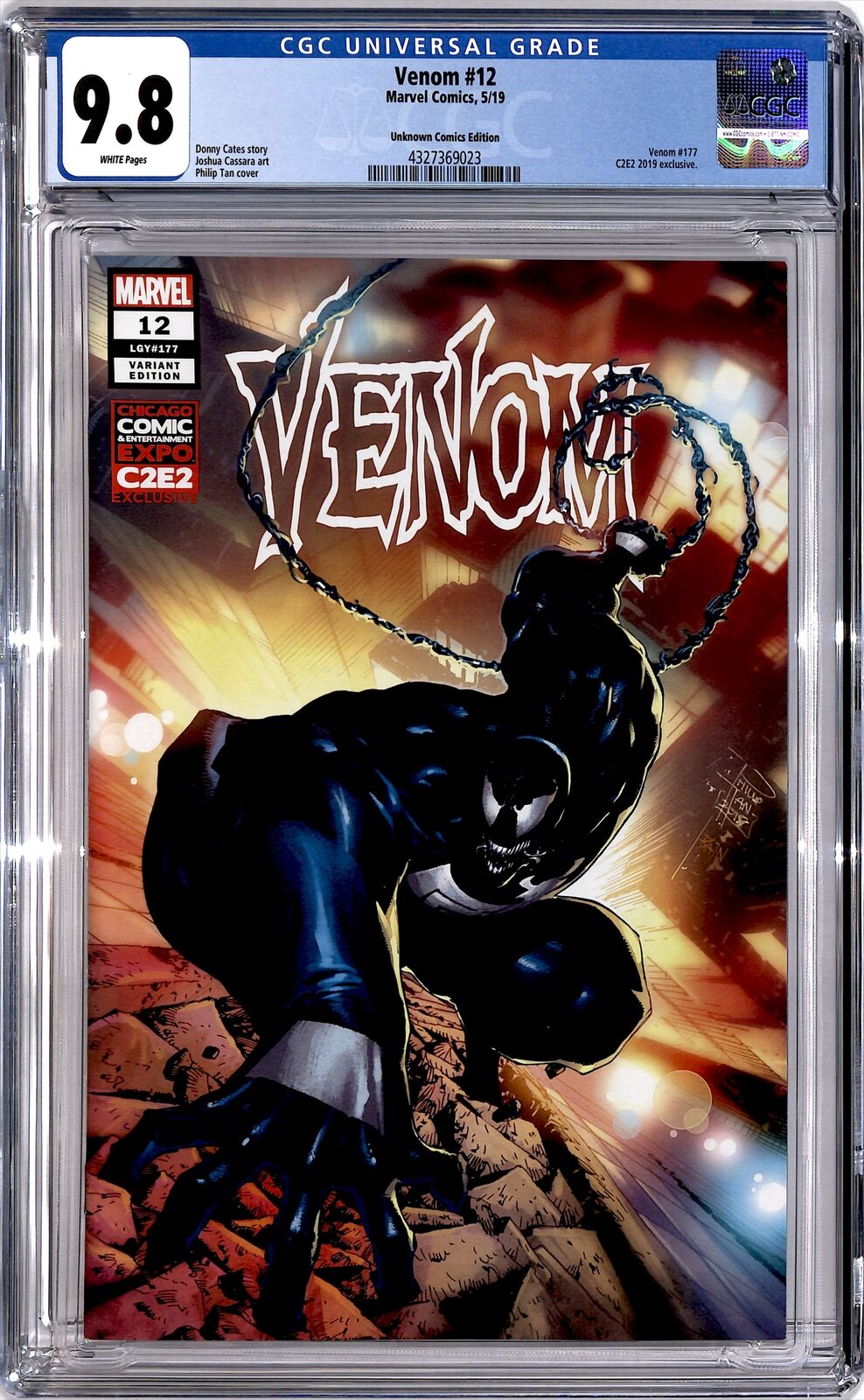 2019-20 Marvel Comics Venom Unknown Comics Edition CGC 9.8 ##12