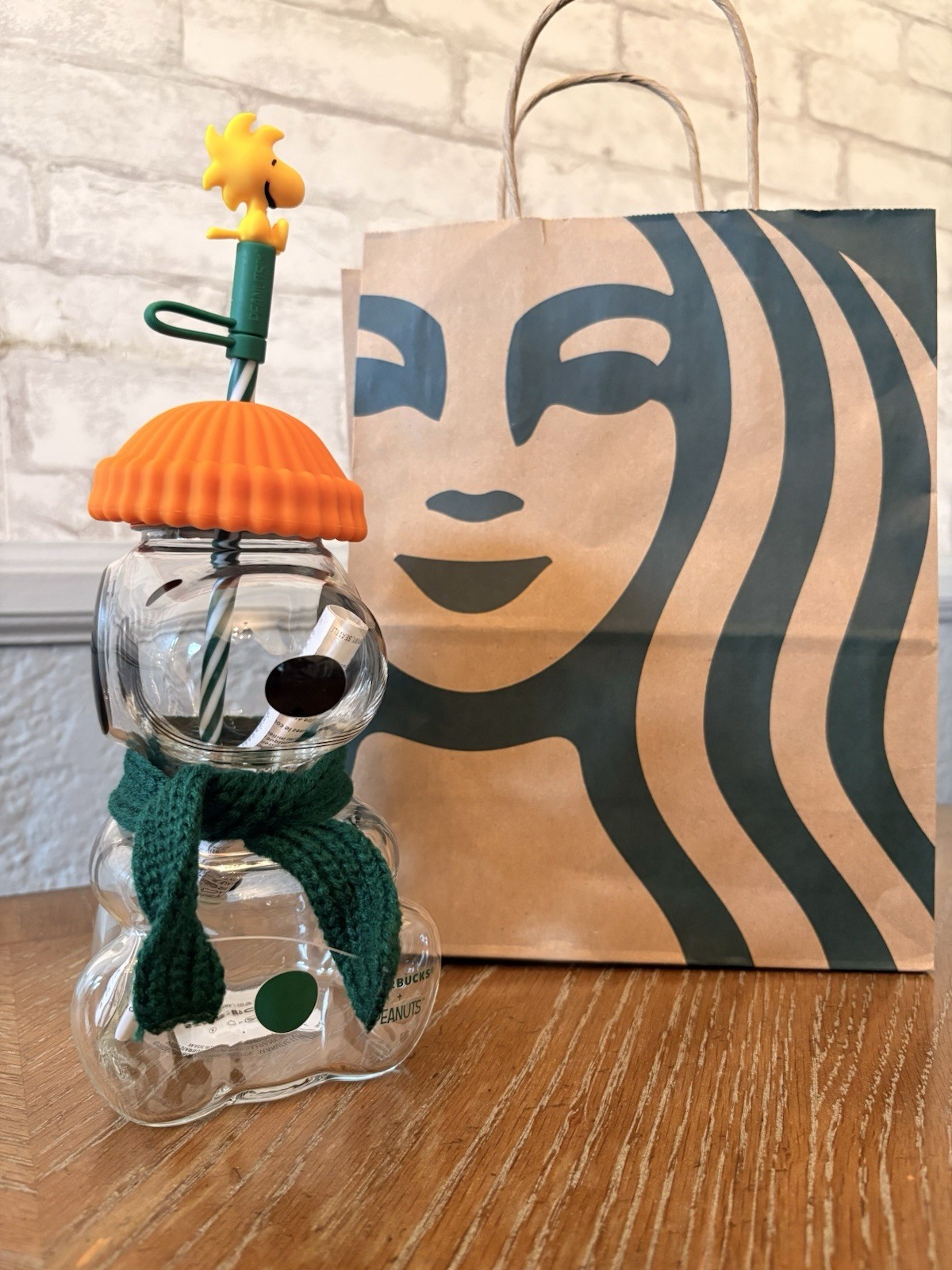 NEW Starbucks X Peanuts Snoopy Glass Cold Cup (AUTHENTIC)