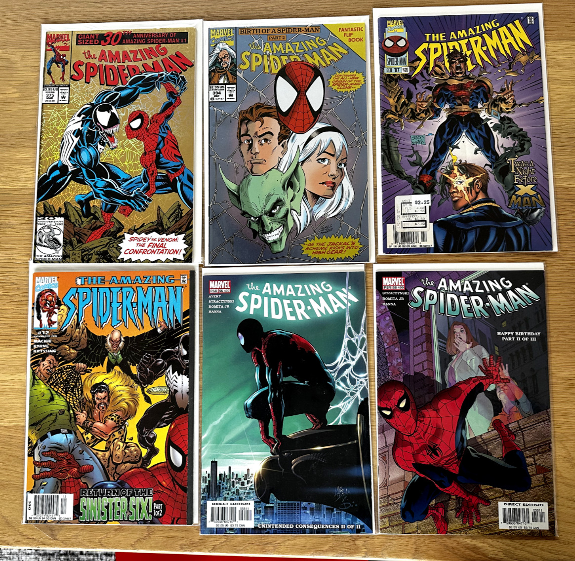 Amazing Spider-Man Mixed Lot - Vol 1: #375, 394, 420  - Vol 2: 12, 56, 58