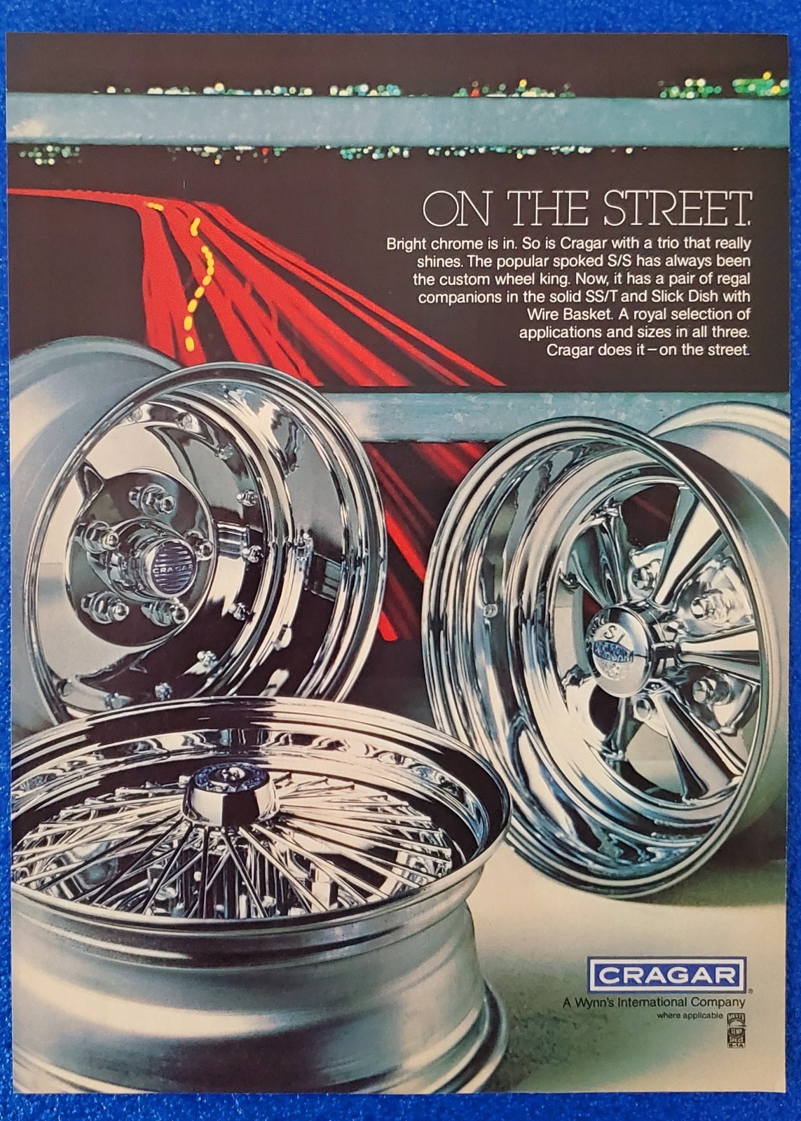 1978 CRAGAR CHROME WHEELS/RIMS SS/T PRODUCT LINE ORIGINAL PRINT AD MUSCLE CARS 1978 CRAGAR CHROME WHEELS/RIMS SS/T PRODUCT LINE ORIGINAL PRINT AD MUSCLE CARS