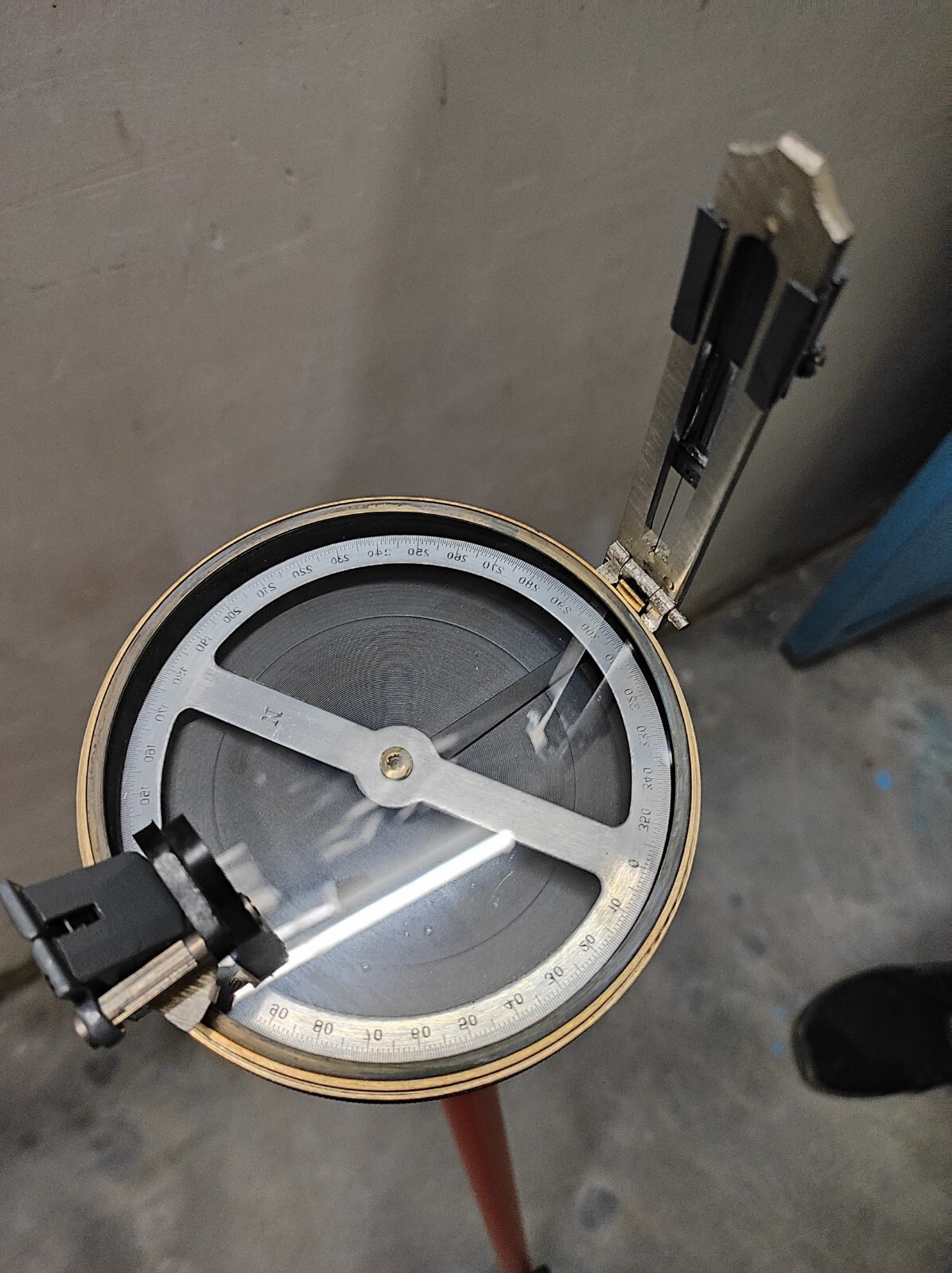 Vintage Surveyor Compass 0-360 degree Brass Mix Working Survey Prismatic Compass Vintage Surveyor Compass 0-360 degree Brass Mix Working Survey Prismatic Compass