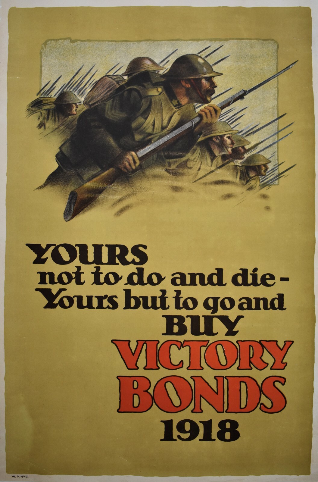 Original Canadian 1918 Great War Victory Bond Poster Original Canadian 1918 Great War Victory Bond Poster