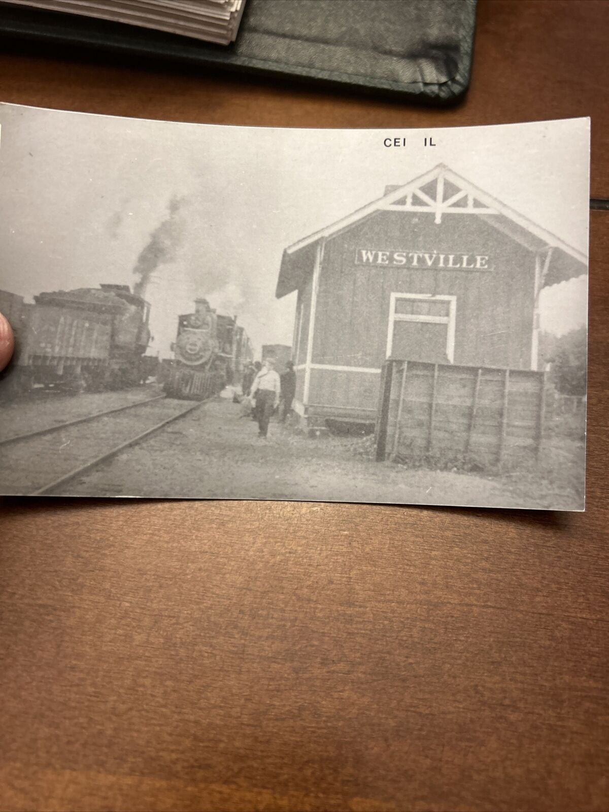 Westville, IL  Chicago & Eastern Illinois C&EI Railroad Station RPPC Postcard