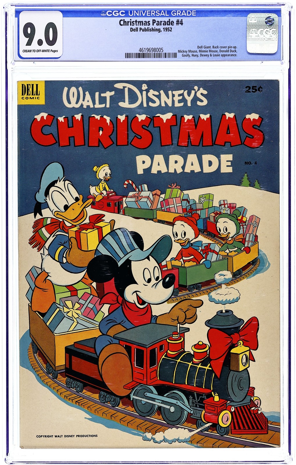 Dell Giant Christmas Parade #4 CGC 9.0 1952 4619698005