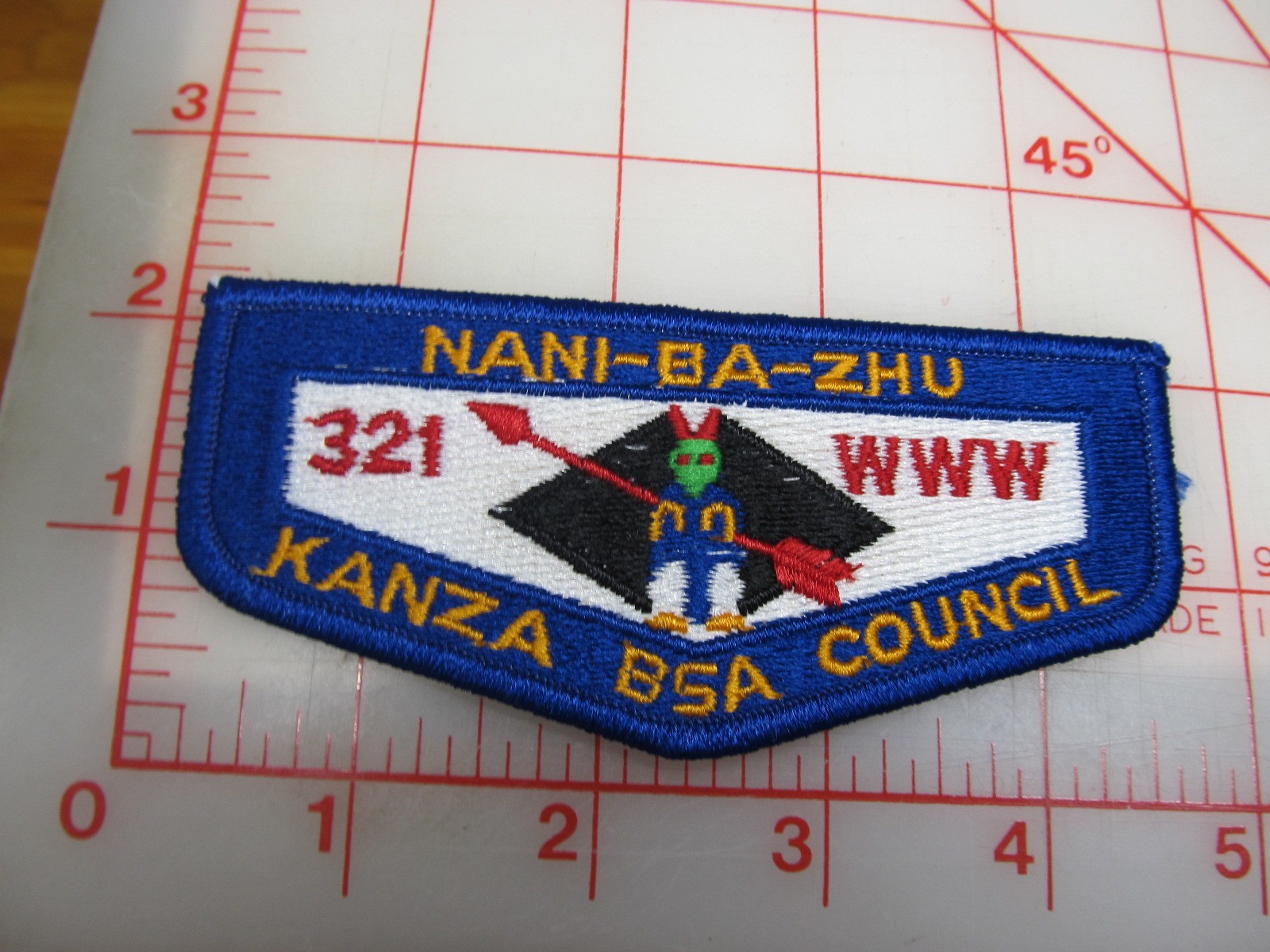 OA Lodge 321 NANI-BA-ZHU collectible PB FLAP patch (r35)