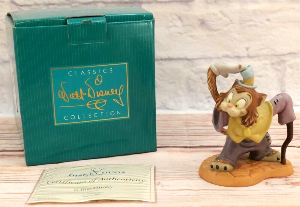 Disney Duos WDCC Feline Flunky Gideon Figurine Pinocchio 2003 Original Box + COA