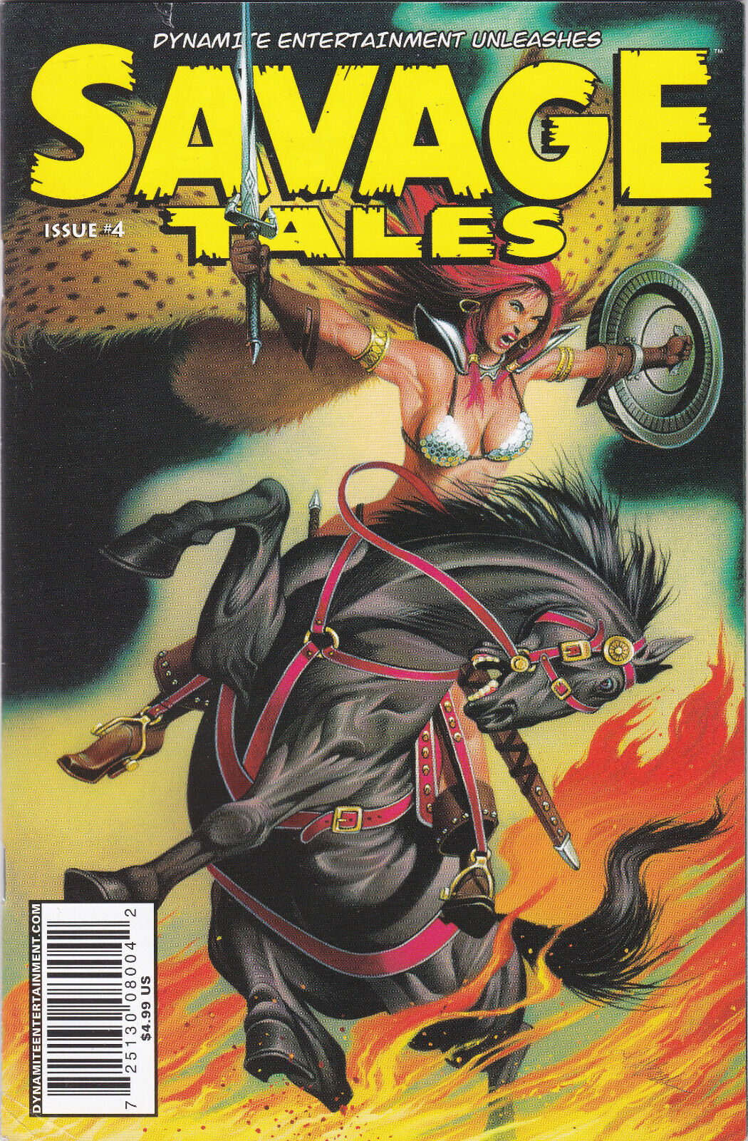 SAVAGE TALES #4 (Dynamite Comics 2007) -- Red Sonja -- High Grade