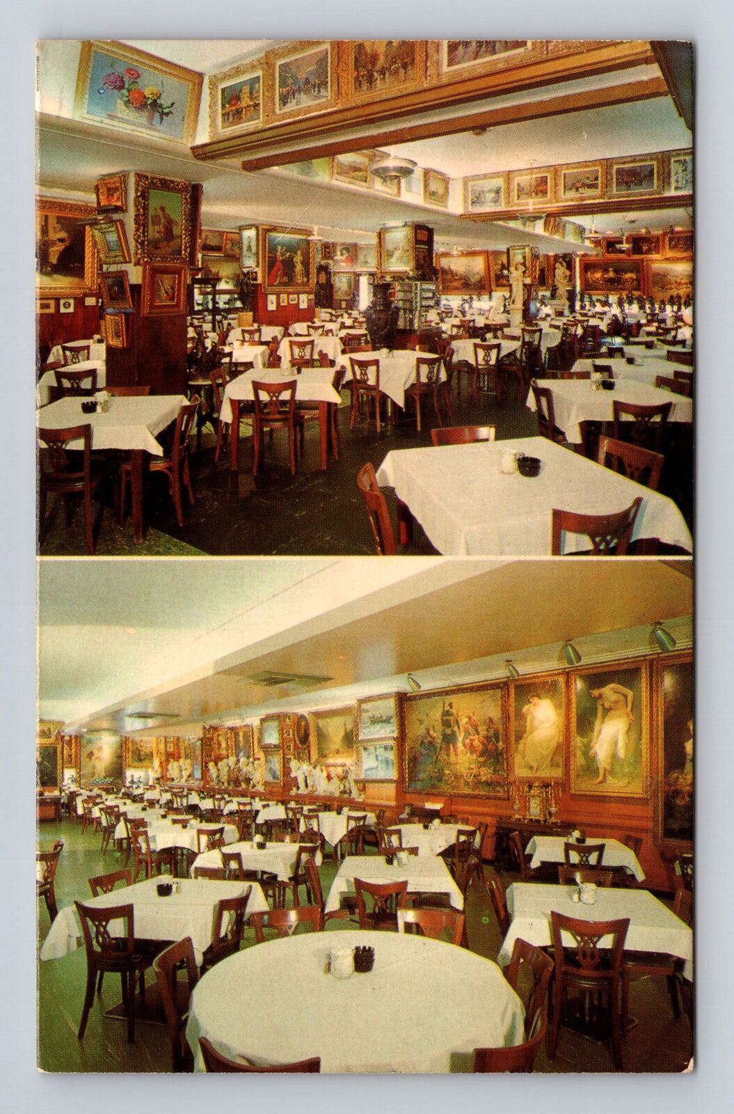 Baltimore MD-Maryland, Haussner\'s Restaurant, Advertising Vintage Postcard