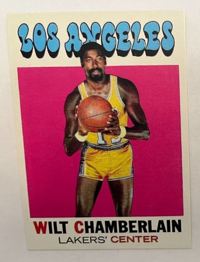 1971-72 Topps #70 Wilt Chamberlain         NOVELTY Read description