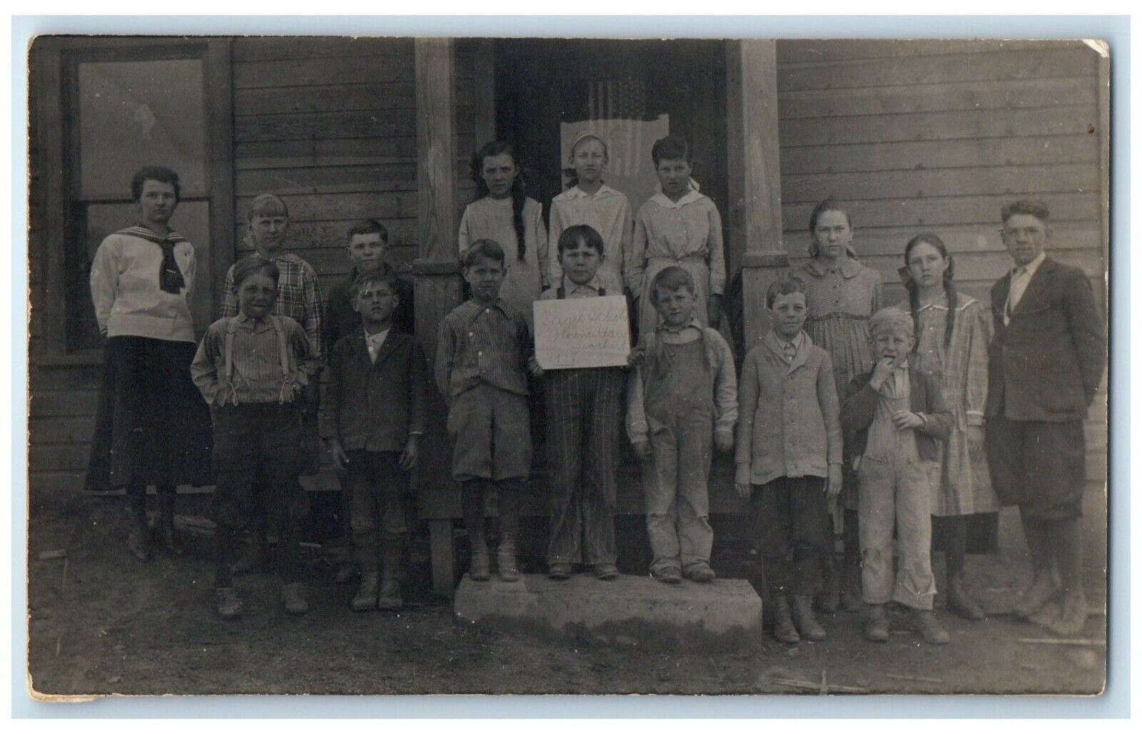 c1910's Sigel School Students Teacher Sailor Uniform RPPC Photo Antique Postcard