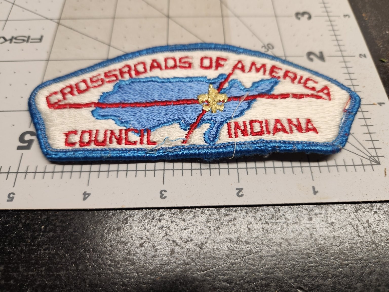 Crossroads of America Scout Patch Indiana Council Embroidered Crossroads of America Scout Patch Indiana Council Embroidered