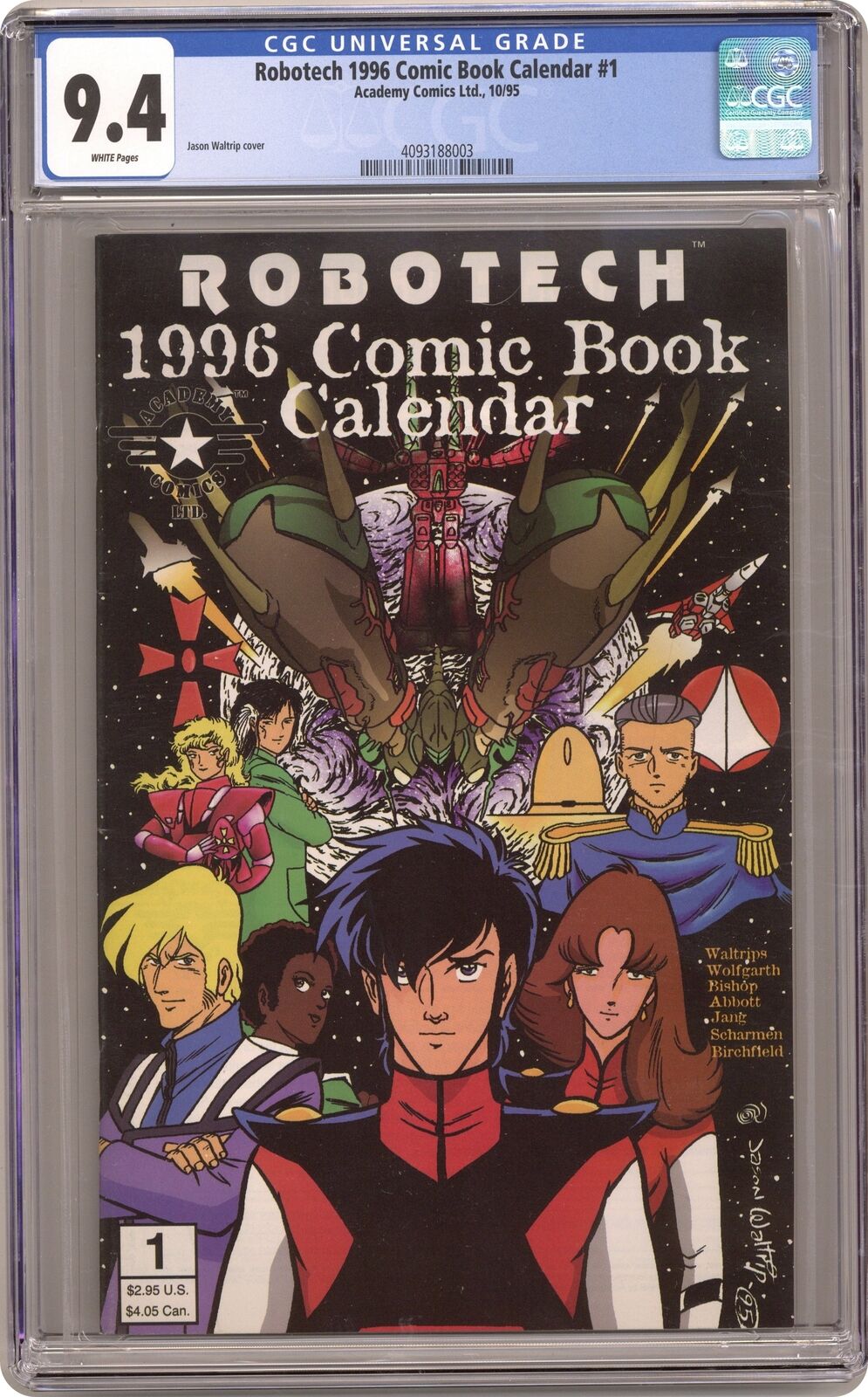 Robotech 1996 Comic Book Calendar #1 CGC 9.4 1995 4093188003