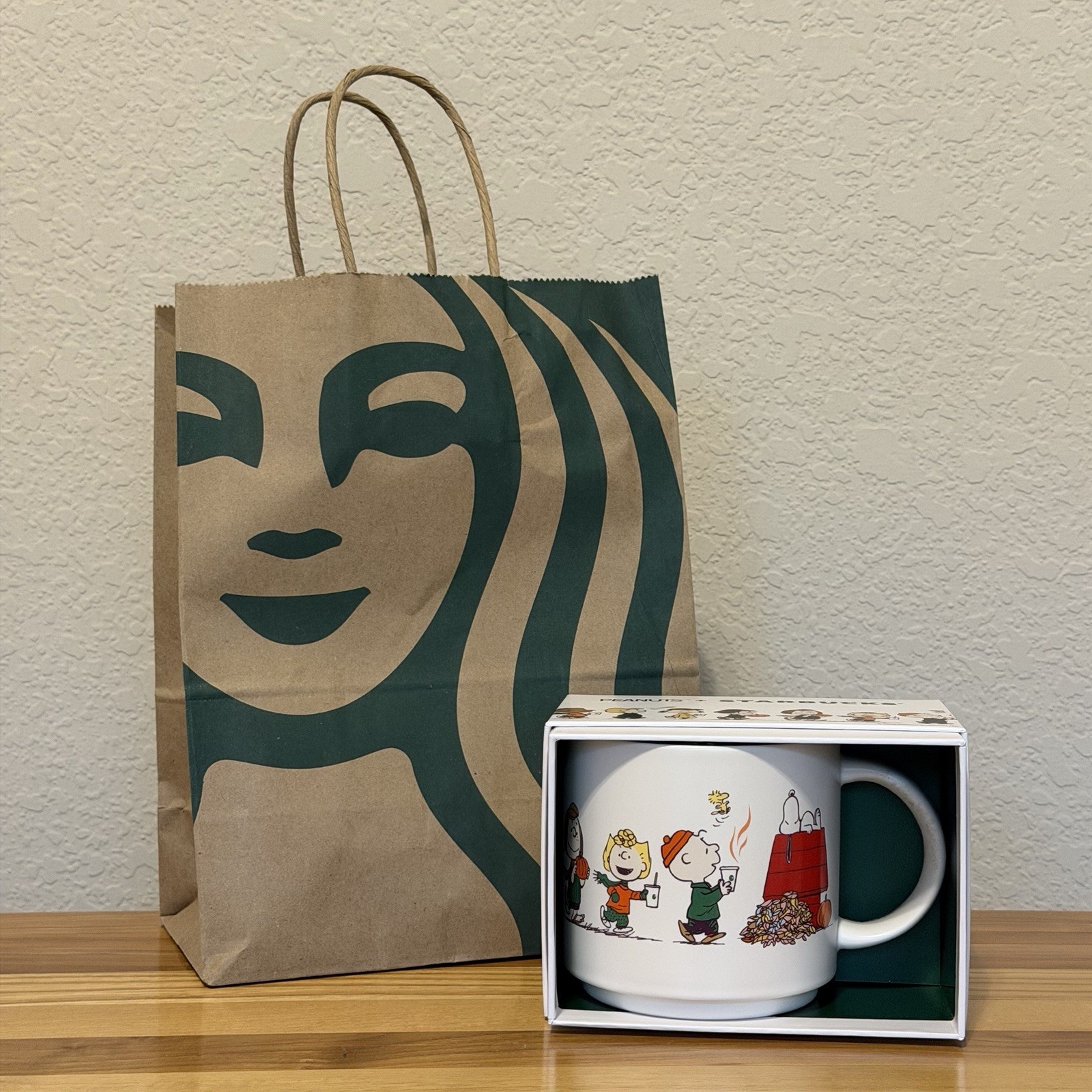 2026 Starbucks x Peanuts Snoopy 14oz. White Ceramic Mug *IN HAND*
