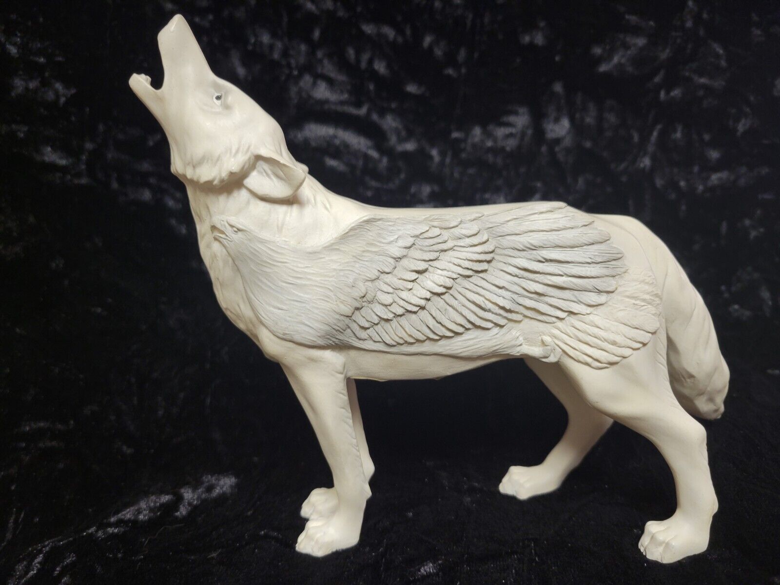 WESTLAND GIFTWARE 2005 CALL OF THE WOLF #14114 WHITE WOLF EAGLE 