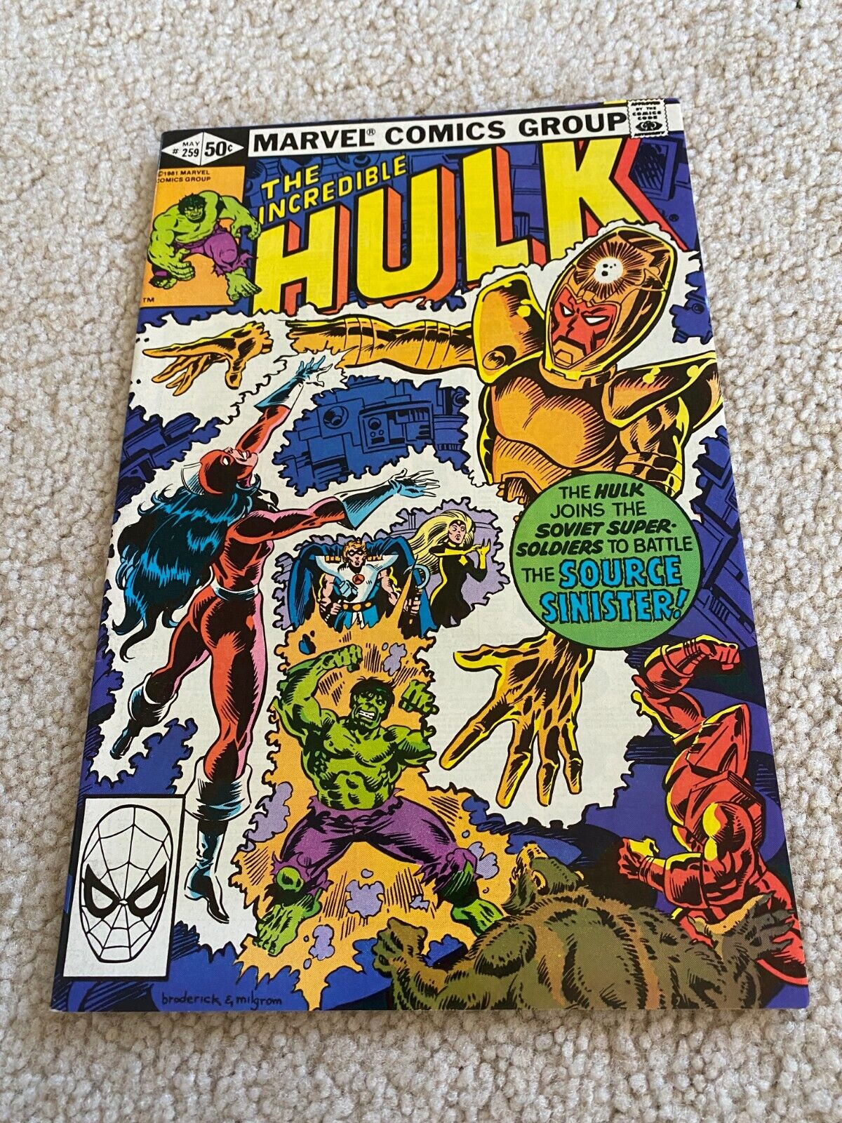 Incredible Hulk  259  NM+  9.6  High Grade  Soviet Super Soldiers  Darkstar