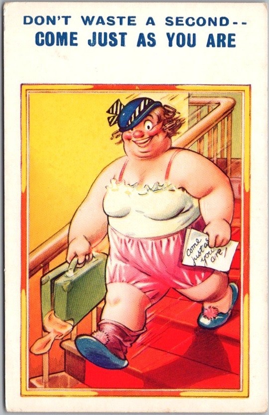 Vintage BAMFORTH England UK Comic Postcard \
