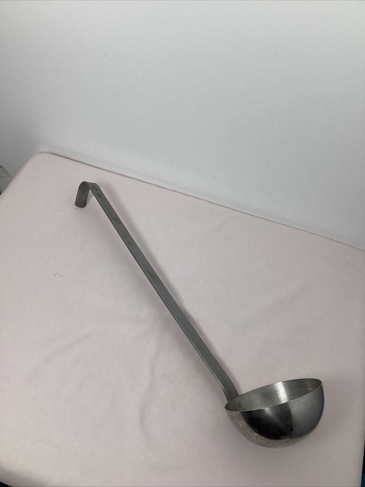 Vintage Brand Ware Ladle 15” 6oz Curve Handle Stainless Steel Made In The USA