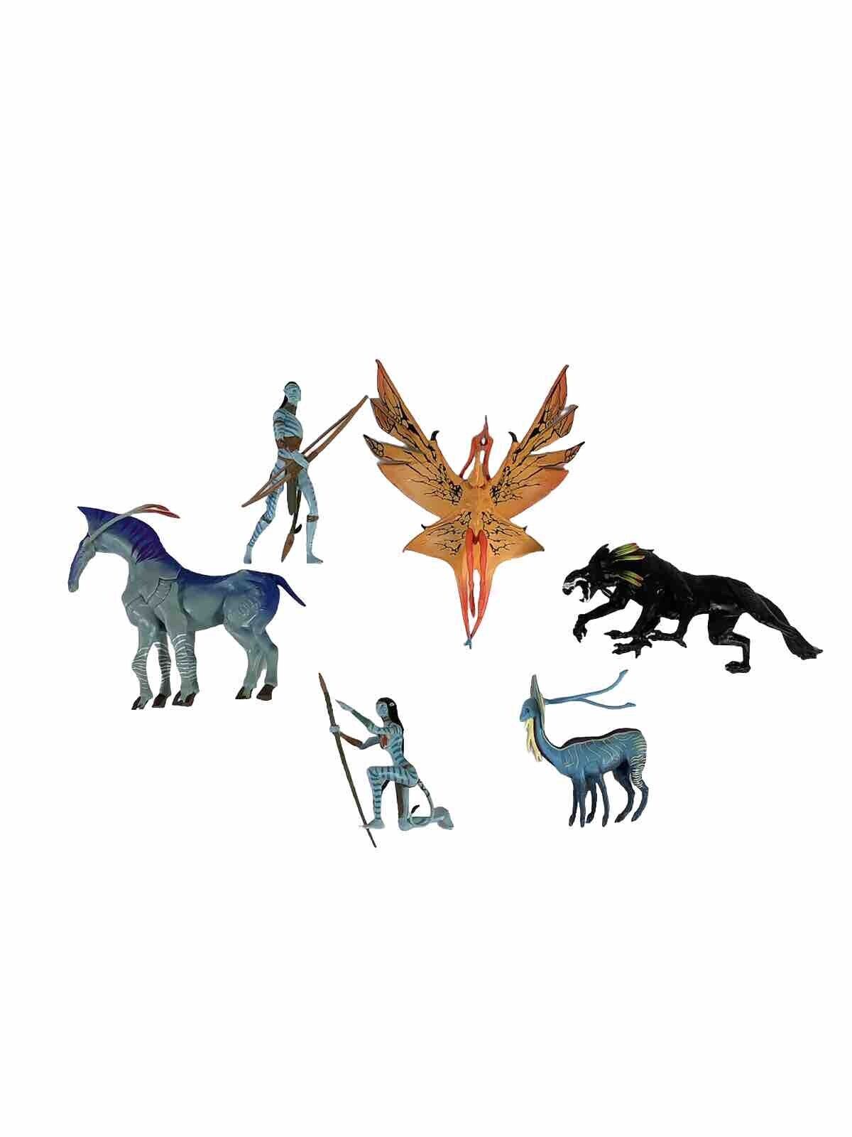 Pandora World Of Avatar Creatures Collectible Figures Playset Lot Of 6