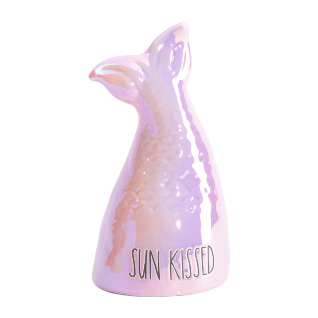 NEW Rae Dunn SUN KISSED/BEACH VIBES Lustrous Mermaid Tail  (Barbiecore, Summer)