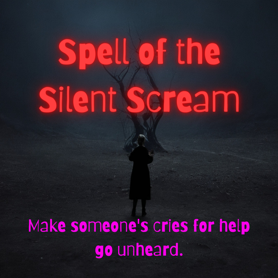 Spell of the Silent Scream - Powerful Black Magic Hex to Silence Cries for Help